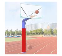 BZJPRFC Portable Round Pole Padding,Basement Pole Padding Wrap Around,Basketball Hoop Anti-collision Pads,for Training Player Protection and Safety(Red,Diameter 8.7inch)