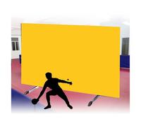 BZJPRFC Portable Table Tennis Baffle,Table Tennis Field Fence,Foldable Heavy-Duty Baffles Around Courts,70kg Load Capacity,for Indoor and Outdoor Use(Yellow,2 pieces)