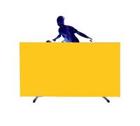 BZJPRFC Table Tennis Field Fence,Lightweight Court Surround Baffle Block,Foldable Ping Pong Field Fence,70kg Load Capacity,for Indoor And Outdoor Use(Yellow,1 piece)