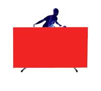 BZJPRFC Table Tennis Field Fence,Lightweight Court Surround Baffle Block,Foldable Ping Pong Field Fence,70kg Load Capacity,for Indoor And Outdoor Use(Red,5 pieces)