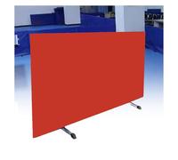 BZJPRFC Table Tennis Field Fence,Portable Ping Pong Baffle,Heavy Duty Contest Surround Block,70kg Load Capacity,Easy to Set Up,for Court Training Home Use(Red,4 pieces)