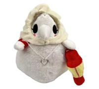bzjqh Halloween Plague Doctor Plush Toy, Plague Plush Doll, Beaked Nurse Stuffed Doll, Crow-Themed White Plushie for Halloween - 20cm