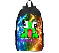 BZJQH Store Unspeak-able School Backpack, Frog Bookbag (blue red)