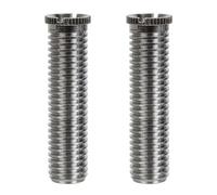 BZKSER Hollow Screw Sink Strainer - 2 Pieces M12 x 70 mm Copper Drain Strainer Screw, Brass Hollow Screw for Strainer Valves, Sink Basket Screw for Sink Strainer Plug, Kitchen