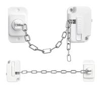 BZQCPLX 2 Pcs Door and Window Safety Locks, Adjustable Safety Locks, Self Adhesive No Drilling Adjustable Window Lock, Child Pets Window Safety Locks for Home, School and Commercial