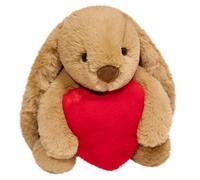 BZQCPLX 30 cm Rabbit Stuffed Animal, Love Bunny Plush, Brown Rabbit Plush Doll Bunny Animal Plush Dolls Lovely Rabbit Plush Collectible Rabbit Plush Toy for Birthday Valentines Easter Christmas