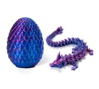 BZQCPLX 3D Crystal Dragon Figurine - Articulating Gemstone Dragons Egg - Kids and Adults Home & Desk Decor