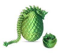 BZQCPLX 3D Dragon Articulating Gemstone Crystal Figurine, Dragons Egg, Articulated Mystery Egg Toy for Kids and Adults Home Desk Decor
