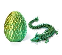 BZQCPLX 3D Dragon Articulating Gemstone Crystal Figurine - Dragons Egg Toy With Articulated Mystery Egg - Home & Desk Decor For Kids & Adults (C)