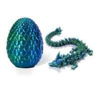 BZQCPLX 3D Dragon Egg Articulating Gemstone,Crystal Dragon Figurine,3D Dragons,Articulated Dragon,Removable Mystery Dragon Egg Toy Dragon,for Kids and Adults Home Decor Desk Decor (D)
