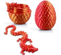 BZQCPLX 3D Dragon Egg With Crystal Inside - Full Articulated, Laser Printed Set for Home Office Decor and Executive Desk Toys