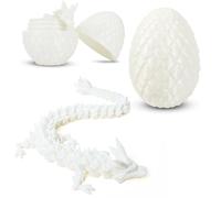 BZQCPLX 3D Dragon Gemstone Articulating Egg, Crystal Dragon Figurine, 3D Dragons Egg Toy for Kids and Adults Home & Desk Decor