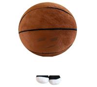 BZQCPLX Basketball Stuffed Toy, Basketball Shaped Plush Toy Nba Basketball Soft Pillows, Creative Basketball Cushion Plush Sport Theme Plushie Gift for Lover Friends Kids - 25cm