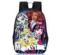 BZQCPLX Monster Backpack for School, Anime School Bag Monster Printed School Backpack Cartoon Capacity School Bag for Nursery Kids Teenage Girls Little Girls