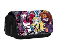 BZQCPLX Monsters Pencil Case,Creative Flap Pencil Bag,Multi-Functional Stationery Case, for School & Office Supplies