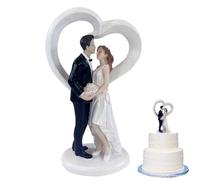 BZQCPLX Wedding Couple Figurine, Cake Topper, Resin Couple Figurine, Cake Decoration Ornament For Anniversary, Engagement, Home Decor, Car Ornaments