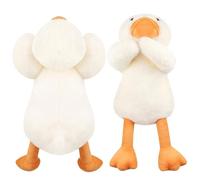 BZQCPLX White Duck Plush Pillow Toy 8in Soft Stuffed Animal Lying Duck - Cute Plush Doll Birthday Gift for Kids