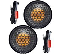 BZRK Audio RS-T150 1 Inch Dome Tweeters for Car -150 watts Each- Aluminum/Neodymium - Flush Mount Only Black/Copper