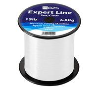 BZS Expert Carp Coarse Fishing Line Nylon Monofilament - Strong Tension High Load String Spool 4lb 5lb 6lb 8lb 10lb 12lb 15lb 20lb 25lb 30lb 40lb 50lb 60lb (Clear, 0.35mm - 952m / 15lbs - 6.8Kg)