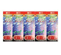 BZS Luminous Mackerel Feathers Sea Fishing Rigs (Fluro Flash 5 Packs)