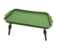 BZS Plastic Folding Fishing Bivvy Bait Table Camping Mini Drinks Table Light Weight (Green)