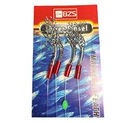 BZS Silver & Flash Mackerel Feathers Sea Fishing Rigs (S-Tinsel 5 packs)
