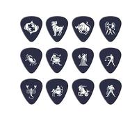 BZSDDY 20PCS Dark Blue Celluloid Guitar Picks, Animal Painted Picks for Acoustic, Electric, Bass, and Ukulele, Thickness 0.46mm & 0.71mm, Ideal for Musicians and Collectors (20PCS, 1.0mm)