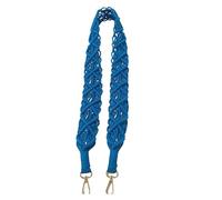 BZSDDY 48CM 1 Pair Navy Blue Handbag Handle Replacement, Handmade Boho Shoulder Straps, Braided Phone Hanging Rope, Hand-Woven For Bag Making