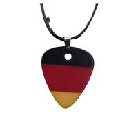 BZSDDY National Flag Guitar Picks Necklace Pendant, Celluloid Guitar Picks for Acoustic, Electric, Bass, and Ukulele, Classic Plectrums for Musicians (SP237, 2PCS)