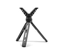 BZTAC Portable Shooting Tripod Gun Rifle Pistol Shooting Rest for Table Bench Shooting Range, All Aluminum Construction Compact Mini Rapid Pocket Shooting Stick Stand with 360° Rotation V Yoke Holder