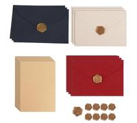 BZUEPRS Vintage Writing Paper and Envelopes Sets, Letter Writing Set, 9 Vintage Envelopes,30 A5 Letter Paper,9 Wax Seal Stickers for Gifts, Love Letters, Weddings, Birthdays, Christmas, Greeting Cards