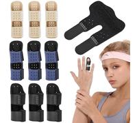 BZURTER 9Pcs Finger Splints Adjustable Trigger Finger Splint Support Brace | Hammer Toe Fracture Protection, Arthritis Pain Relief, Fits Index, Middle, Ring and Little Finges