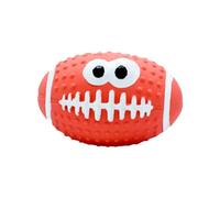 BZVCRTYKL Latex Pet Squeaky Toy Rugby Dog Chew Toy for Teeth Cleaning, Red 2/24(Red 2)