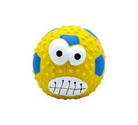 BZVCRTYKL Latex Pet Squeaky Toy Rugby Dog Chew Toy for Teeth Cleaning, Red 2/24(Yellow)