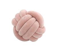 BZVCRTYKL Super Soft Knot Throw Pillow Velvet Knot Ball Plush Throw Pillow for Bedroom and Office Sofa /4(Color:Blush,Size:14 Inch)