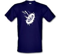 BZYTQA Grange Hill Exploding Sausage Cult TV Series Retro Eighties Heavy Cotton t-Shirt Navy Blue