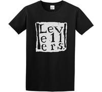 BZYTQA The Levellers 'Logo ' Mens Short Sleeve Shirt Black