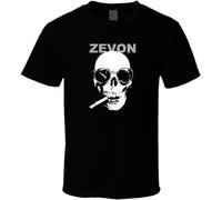 BZYTQA Warren Zevon Skull Logo Men's Shirt Black White Tshirt Men's