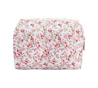 Bzzerumy Women's Toiletry Bag, Cosmetic Wash Bag with Floral Design, Large Capacity for Travel and Everyday Life, Practical Waterproof Bag for Women's Cosmetics and Care Products