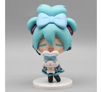 (C 10CM, with box) Hatsune Miku Cinnamoroll Anime Figure Miku Mini Figuries PVC In Stock Collection Kawaii Girl Figurine Model Stawtue Cute Toys