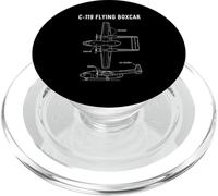 C-119 Flying Boxcar American Plane Aircraft Blueprint PopSockets PopGrip for MagSafe