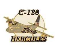 C-130 Hercules Airplane Pin 1 1/2"