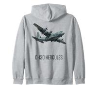 C-130 Hercules Geometric Warplane Zip Hoodie