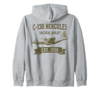 C-130 Hercules Vintage Avgeek Zip Hoodie