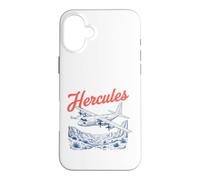 C-130 Hercules Vintage Military Cargo Plane Graphic Case for iPhone 16 Plus