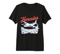 C-130 Hercules Vintage Military Cargo Plane Graphic Premium T-Shirt