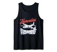 C-130 Hercules Vintage Military Cargo Plane Graphic Tank Top