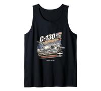 C-130 Hercules Vintage/Retro Collectable Design Tank Top
