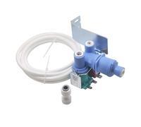 C-256 24-BB30 AC 110-120V Refrigerator Water Inlet Valve Kit Compatible with Whirlpool Kenmore Refrigerators Part Replacement W10179146 WPW10179146 W10155357 AP6016381 EAP11749668 with Connecting Pipe
