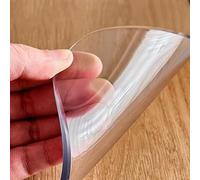 C 2mm Thick Transparent PVC Table CoverWaterproof & Heat Resistant Protector for Di Room Office & Kitchen165x165CM Desk Mat